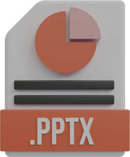3D Document Power Point File Icon
