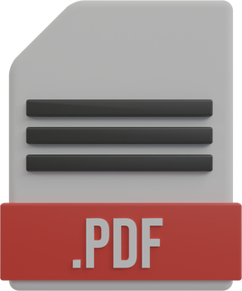 3D Document PDF File Icon